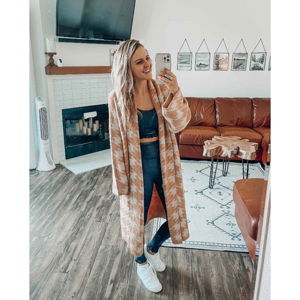 A new day women’s houndstooth cardigan